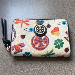 Colorful Patterned Wallet with Logo